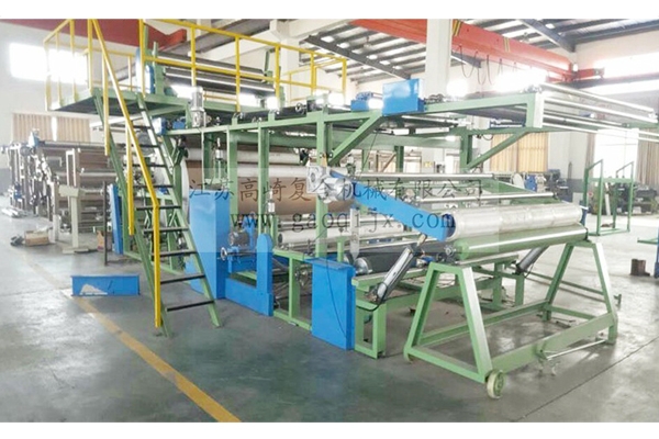 Glue point breathable film laminating machine (for large roll piles)