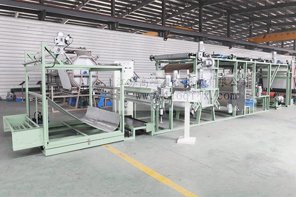 渭南PU glue point compound machine (automatic cloth feeding gear drive)